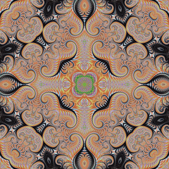 ornamental seamless element. pattern. Illustration abstract background. High quality illustration. Fractal.