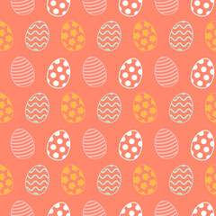 Easter egg pattern. Seamless Easter pattern. Vector