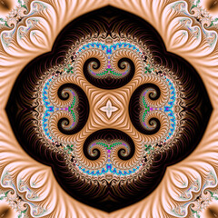 ornamental seamless element. pattern. Illustration abstract background. High quality illustration. Fractal.