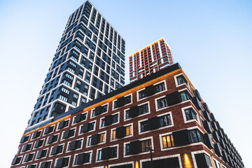 Fototapeta premium skyscrapers , a modern urban residential complex