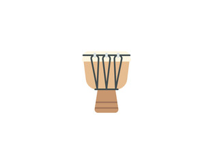 Long Drum vector flat emoticon. Isolated Long Drum illustration. Long Drum icon