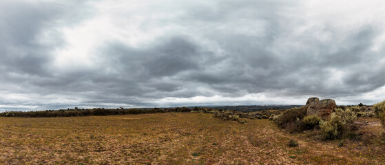 Barren Landscape in the Reserva Natural da Serra da Malcata Near the Spanish Border