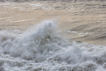 waves on the beach