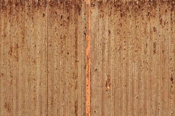 Rusty Corrugated Metal Texture Background