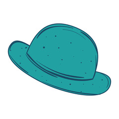 Isolated sketch of a hipster hat Vector