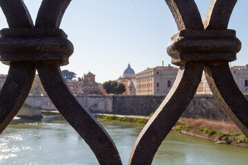 St. Peter's Basilica as seen from the St. Angelo Bridge
