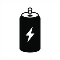 energy drink can icon. aluminum soda can line art vector icon for apps and websites on white background