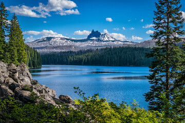 Beautiful lake in the mountains