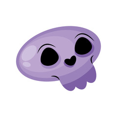 skull on white background