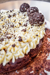 chocolate cake with nuts