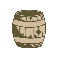 barrel wooden vintage style