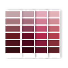 Colorful burgundy palette in beautiful style. Burgundy color. Vector illustration. stock image. 