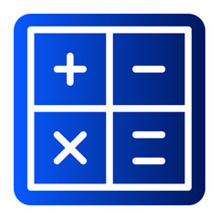 Fototapeta premium calculator glyph icon