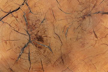 Madera marrón pulida con grietas