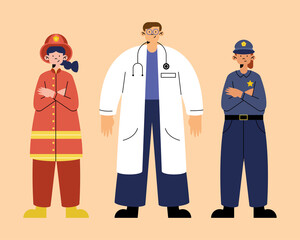 people characters professions