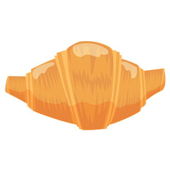 一個の真上から見たクロワッサン