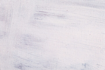 Obraz premium abstract light creative background - rough linen canvas unevenly covered with white primer. Toning, blur. Temporary object.