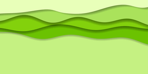 新緑　波　曲線　背景