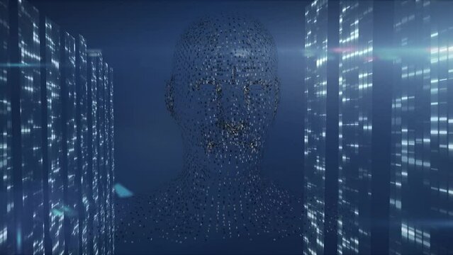 Animation of digital human over light spots