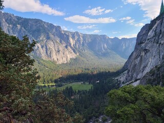 Yosemite Valley and the cliffs of Tenaya Canyon, Yosemite National Park, California