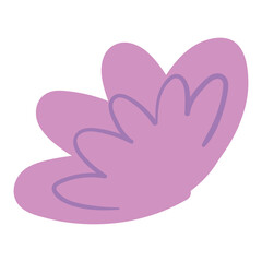 Isolated colored flower icon flat design Vector