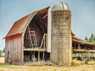 Silo With Open Barn Wall