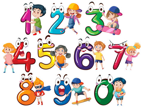 Counting number 0 to 9 for kids