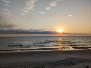 Obraz premium sunset on the beach