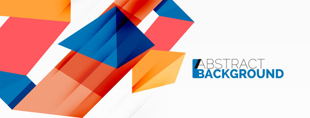 Creative geometric wallpaper. Abstract ribbon style line composition. Techno business template for wallpaper, banner, background or landing