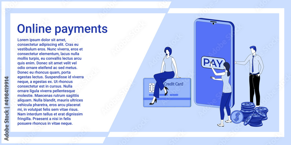 Wall mural online payments.the concept of transferring funds when using a mobile application installed on a sma