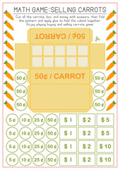 Learning Math through Selling Carrots Game