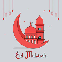 Eid Mubarak Social media post template