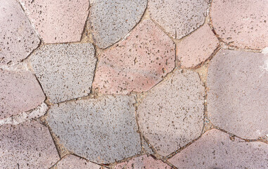 Obraz premium stone pavement with abstract pattern.