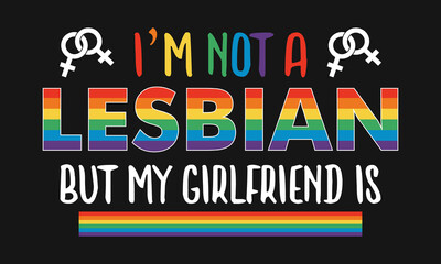 Naklejka na ściany i meble Pride Gay Rainbow Typography SVG T-shirt Design 