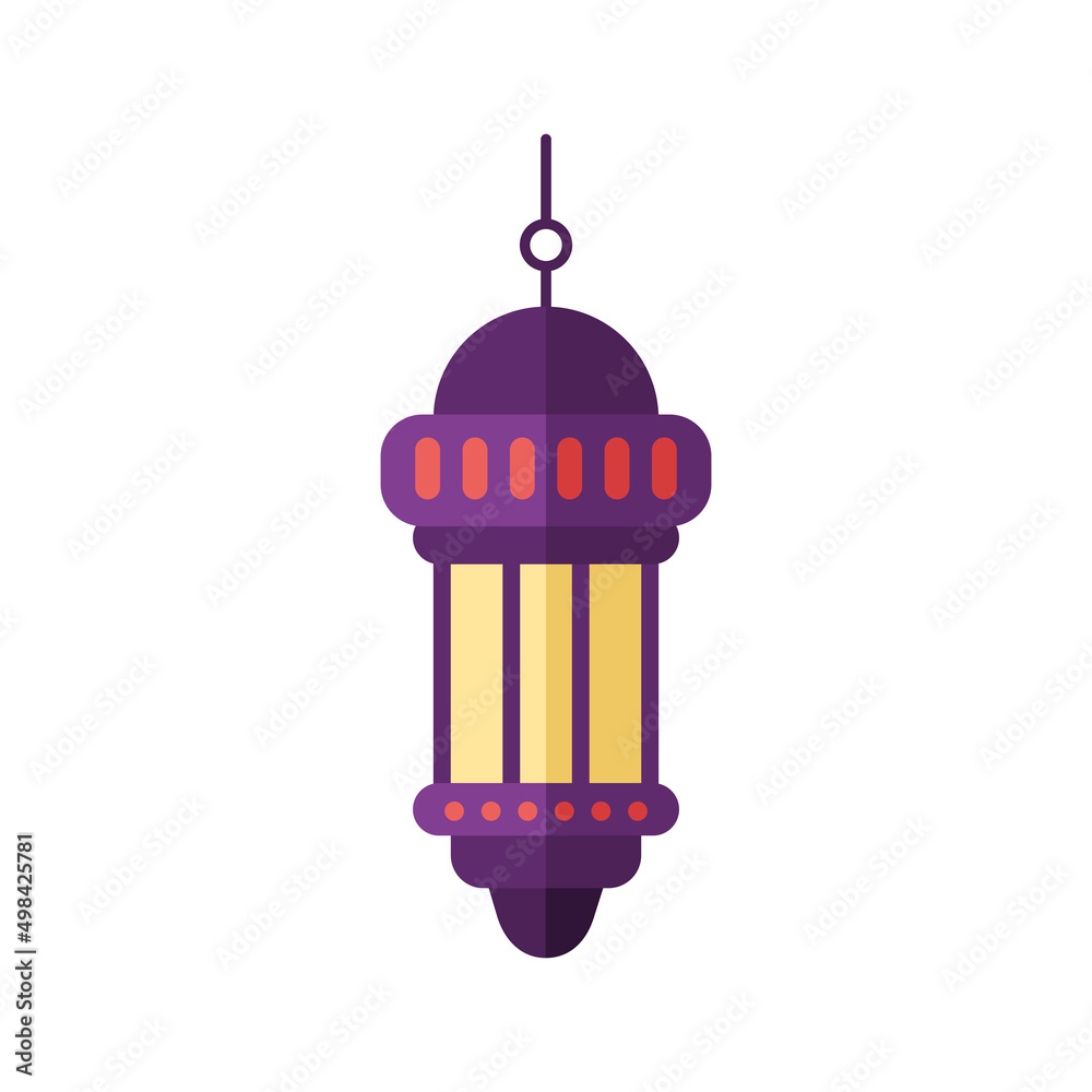 Wall mural purple arabic lantern hanging