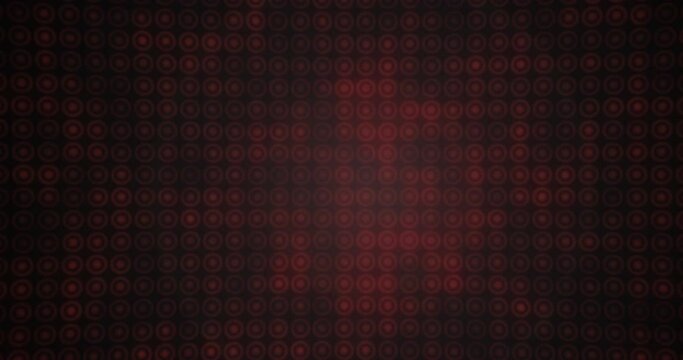 Animation of multiple red circles in row on black background