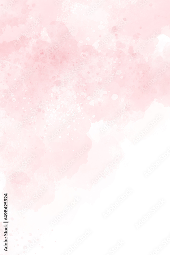 Poster pink watercolor background abstract texture with color splash design