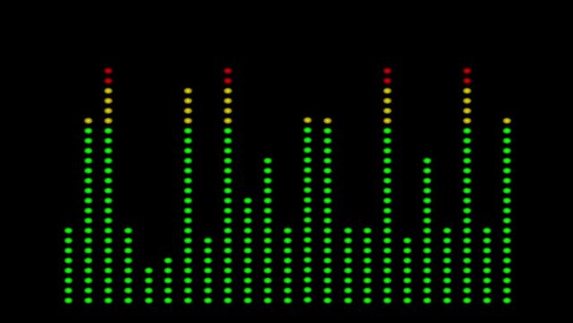 animated level meter from a graphic equalizer.  Lots of random rhythm + Alpha
