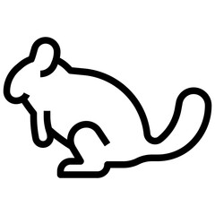 CHINCHILLA line icon