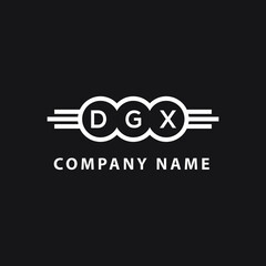 DGX letter logo design on black background. DGX  creative initials letter logo concept. DGX letter design.