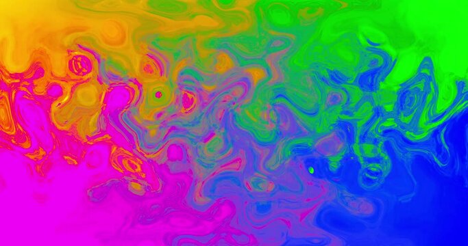 Animation of moving background with multicoloured waves