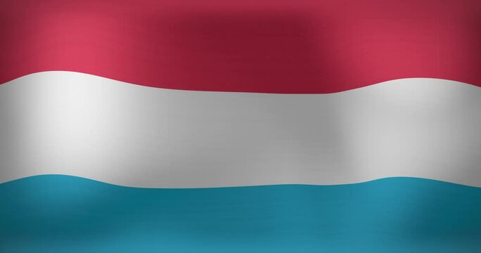 Animation of waving flag of netherlands
