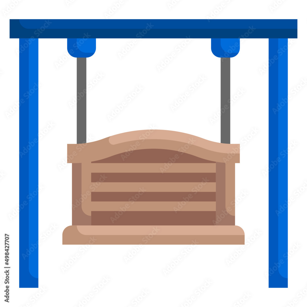 Poster swing flat icon