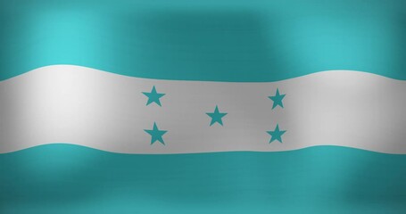 Animation of waving flag of honduras