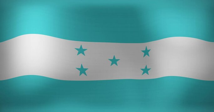 Animation of waving flag of honduras