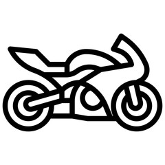 MOTORCYCLE SPORT line icon