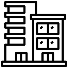 OFFICE BUILDINGS line icon