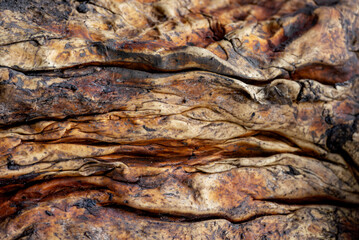 Close up view of raw rubber