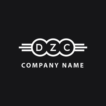 DZC letter logo design on black background. DZC  creative initials letter logo concept. DZC letter design.