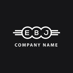 EBJ letter logo design on black background. EBJ creative  initials letter logo concept. EBJ letter design. © Faisal